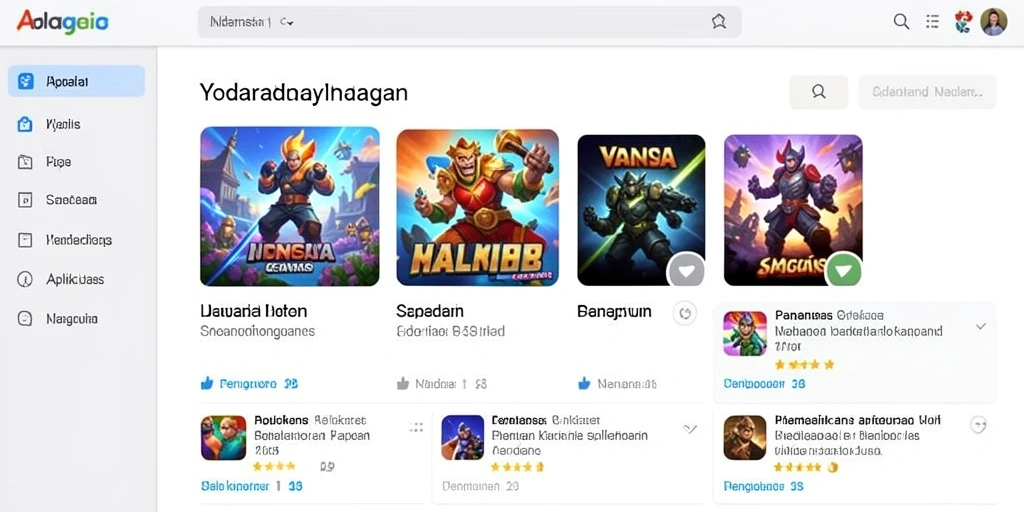 Screenshot level menantang yang menarik.
